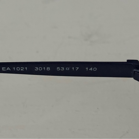 Emporio Armani Black Frame Eyewear with clip on sunglasses with case - Picture 5 of 6